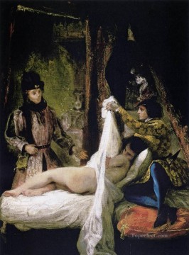 Louis dOrleans Showing His Mistress Romantic Eugene Delacroix Oil Paintings